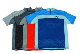 Cyklistický dres V-RIDER volný krátký rukáv modrý - S