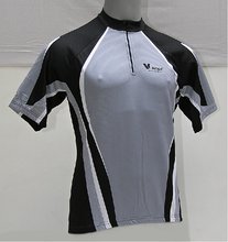 Cyklistický dres V-RIDER Tour krátký rukáv šedý - S