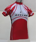 Cyklistický dres V-RIDER Acstar krátký rukáv červený - S