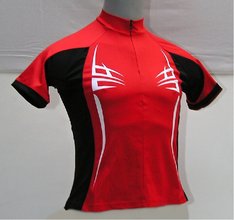 Cyklistický dres V-RIDER Profi krátký rukáv červený - XS