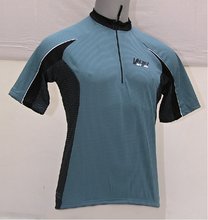 Cyklistický dres V-RIDER krátký rukáv šedý - S